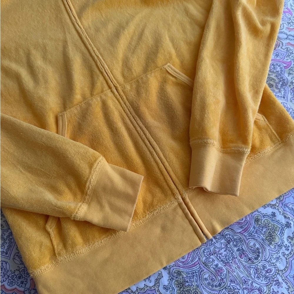Juicy couture medium golden yellow terry hoodie - Picture 4 of 4